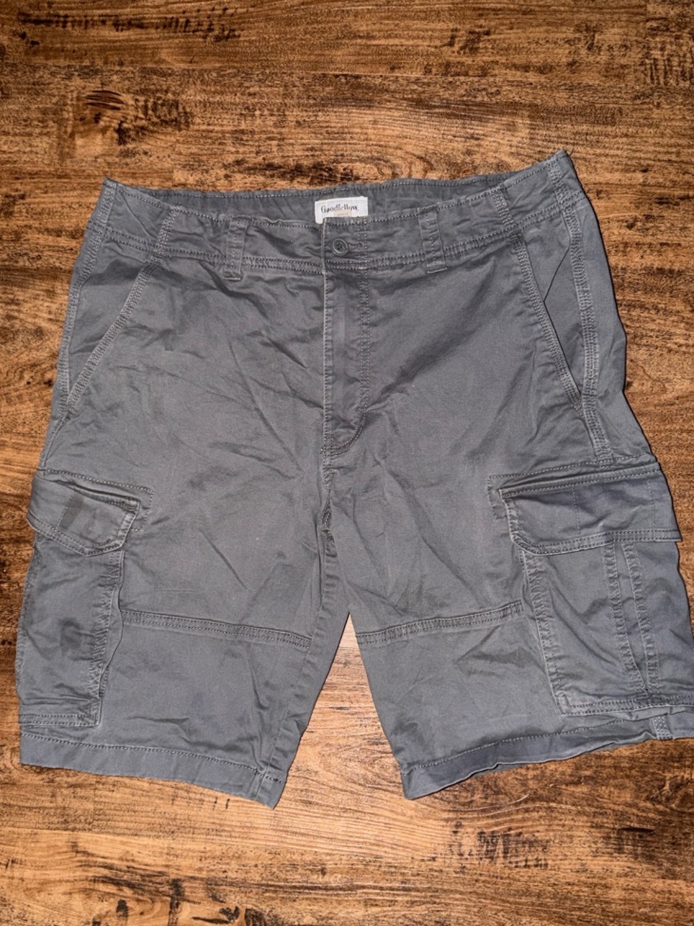 Goodfellow & Co Gray Cargo Shorts with Multiple Pockets